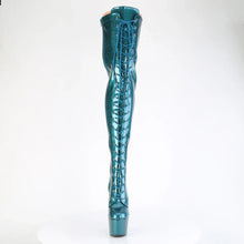 Cargar imagen en el visor de la galería, Tacones Pleaser ADORE-3020GP Teal Purpurina Charol