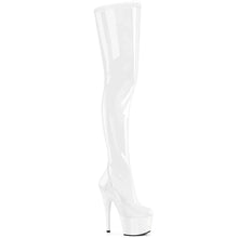 Load image into Gallery viewer, Tacones Pleaser ADORE-4000 Blanco Str Charol