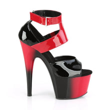 Carregar imagem no visualizador da galeria, Tacones Pleaser ADORE-700-16 Negro Rojo Charol