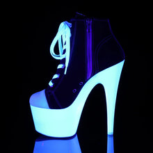 Carregar imagem no visualizador da galeria, Tacones Pleaser ADORE-700SK-02 Negro Canvas Neon