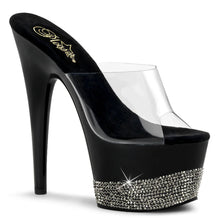 Carregar imagem no visualizador da galeria, Tacones Pleaser ADORE-701-3 Transparente Negro Pewter