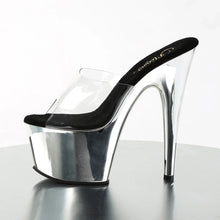 Cargar imagen en el visor de la galería, Tacones Pleaser ADORE-701 Transparente Plata Cromo