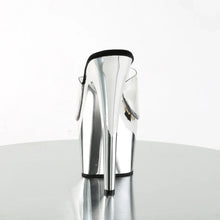 Cargar imagen en el visor de la galería, Tacones Pleaser ADORE-701 Transparente Plata Cromo