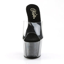 Carregar imagem no visualizador da galeria, Tacones Pleaser ADORE-701G Transparente Negro Gltr