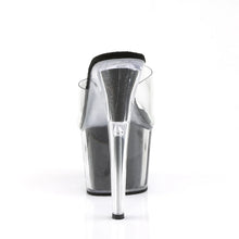 Carregar imagem no visualizador da galeria, Tacones Pleaser ADORE-701G Transparente Negro Gltr