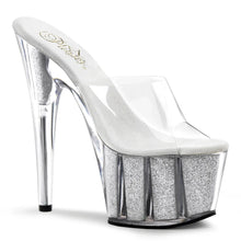 Cargar imagen en el visor de la galería, Tacones Pleaser ADORE-701G Transparente Plata Gltr