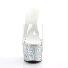 Carregar imagem no visualizador da galeria, Tacones Pleaser ADORE-701LG Transparente Plata Gltr
