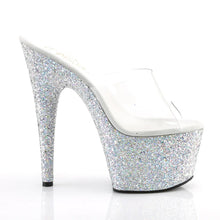 Carregar imagem no visualizador da galeria, Tacones Pleaser ADORE-701LG Transparente Plata Gltr