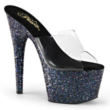 Load image into Gallery viewer, Tacones Pleaser ADORE-701LG Transparente Negro Holo