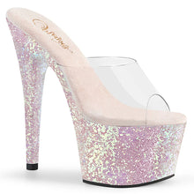 Load image into Gallery viewer, Tacones Pleaser ADORE-701LG Transparente Opal Purpurina