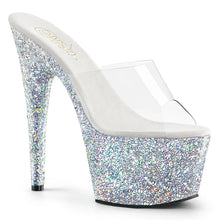 Carregar imagem no visualizador da galeria, Tacones Pleaser ADORE-701LG Transparente Plata Gltr