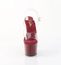 Carregar imagem no visualizador da galeria, Tacones Pleaser ADORE-708 Transparente Burdeos