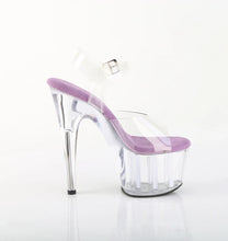 Cargar imagen en el visor de la galería, Tacones Pleaser ADORE-708 Transparente Lavanda