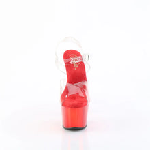 Cargar imagen en el visor de la galería, Tacones Pleaser ADORE-708 Transparente Matching Rojo