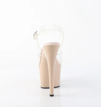 Load image into Gallery viewer, Tacones Pleaser ADORE-708 Transparente Nude