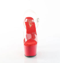 Cargar imagen en el visor de la galería, Tacones Pleaser ADORE-708 Transparente Rojo