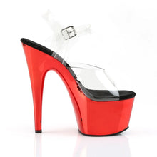 Cargar imagen en el visor de la galería, Tacones Pleaser ADORE-708 Transparente Rojo Cromo