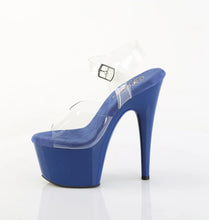 Cargar imagen en el visor de la galería, Tacones Pleaser ADORE-708 Transparente Royal Azul