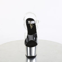 Load image into Gallery viewer, Tacones Pleaser ADORE-708 Transparente Plata Cromo
