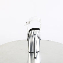 Load image into Gallery viewer, Tacones Pleaser ADORE-708 Transparente Plata Cromo
