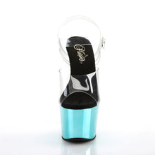 Cargar imagen en el visor de la galería, Tacones Pleaser ADORE-708 Transparente Turquoise Cromo