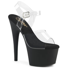 Cargar imagen en el visor de la galería, Tacones Pleaser ADORE-708 Transparente Negro Mate