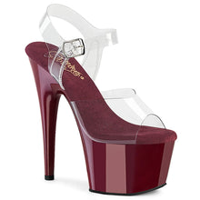 Carregar imagem no visualizador da galeria, Tacones Pleaser ADORE-708 Transparente Burdeos