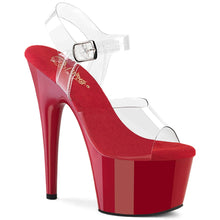 Cargar imagen en el visor de la galería, Tacones Pleaser ADORE-708 Transparente Rojo