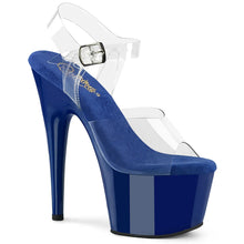 Cargar imagen en el visor de la galería, Tacones Pleaser ADORE-708 Transparente Royal Azul