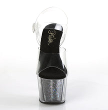 Cargar imagen en el visor de la galería, Tacones Pleaser ADORE-708CG Transparente Negro Confetti