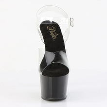 Cargar imagen en el visor de la galería, Tacones Pleaser ADORE-708CRS-2 Transparente Negro Plata