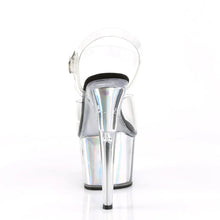 Cargar imagen en el visor de la galería, Tacones Pleaser ADORE-708HGI Transparente Plata Hologram