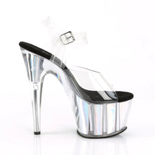 Cargar imagen en el visor de la galería, Tacones Pleaser ADORE-708HGI Transparente Plata Hologram