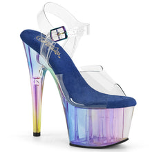Load image into Gallery viewer, Tacones Pleaser ADORE-708HT Transparente Azul Tinted