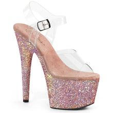 Cargar imagen en el visor de la galería, Tacones Pleaser ADORE-708LG Transparente Dusty Rosa