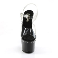 Cargar imagen en el visor de la galería, Tacones Pleaser ADORE-708LS Transparente Negro
