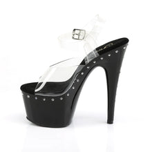 Cargar imagen en el visor de la galería, Tacones Pleaser ADORE-708LS Transparente Negro