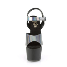 Cargar imagen en el visor de la galería, Tacones Pleaser ADORE-708N-DT Pewter Hologram Negro