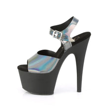 Cargar imagen en el visor de la galería, Tacones Pleaser ADORE-708N-DT Pewter Hologram Negro