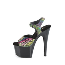 Load image into Gallery viewer, Tacones Pleaser ADORE-708N-LTP Verde Morado Negro