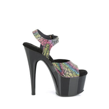 Load image into Gallery viewer, Tacones Pleaser ADORE-708N-LTP Verde Morado Negro