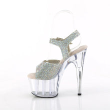 Load image into Gallery viewer, Tacones Pleaser ADORE-708N-RS Plata Transparente