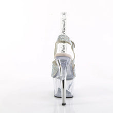 Load image into Gallery viewer, Tacones Pleaser ADORE-708N-RS Plata Transparente
