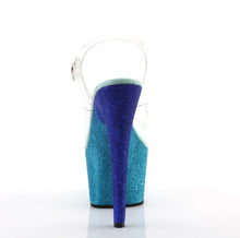 Carregar imagem no visualizador da galeria, Tacones Pleaser ADORE-708OMBRE Transparente Aguamarina Azul