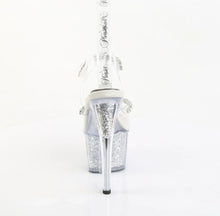 Load image into Gallery viewer, Tacones Pleaser ADORE-708PREM-STNG Transparente Plata Purpurina
