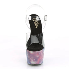 Load image into Gallery viewer, Tacones Pleaser ADORE-708REFL Transparente Morado Azul