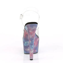 Load image into Gallery viewer, Tacones Pleaser ADORE-708REFL Transparente Morado Azul