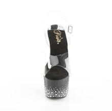 Cargar imagen en el visor de la galería, Tacones Pleaser ADORE-708SPKL-01 Transparente Negro Plata