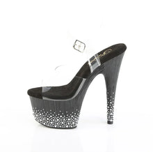 Cargar imagen en el visor de la galería, Tacones Pleaser ADORE-708SPKL-01 Transparente Negro Plata