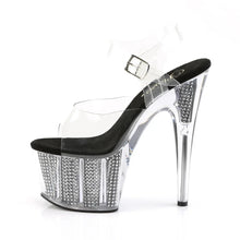 Load image into Gallery viewer, Tacones Pleaser ADORE-708SRS Transparente Negro
